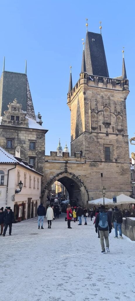 Prague winter travel guide Charles Bridge