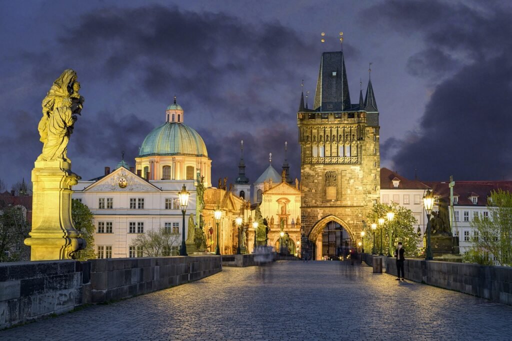 charles bridge, prague, dusk, city, architecture, apple juice, prague, prague, prague, prague, prague