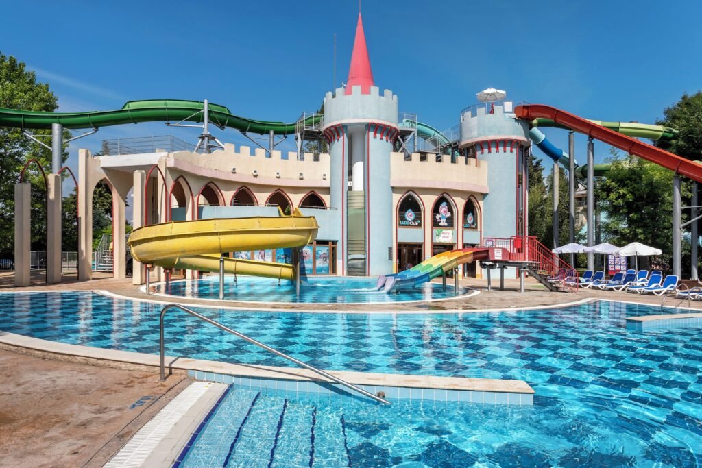 Sol Nessebar Bay water slides and family pool aquapark Nessebar Bulgaria