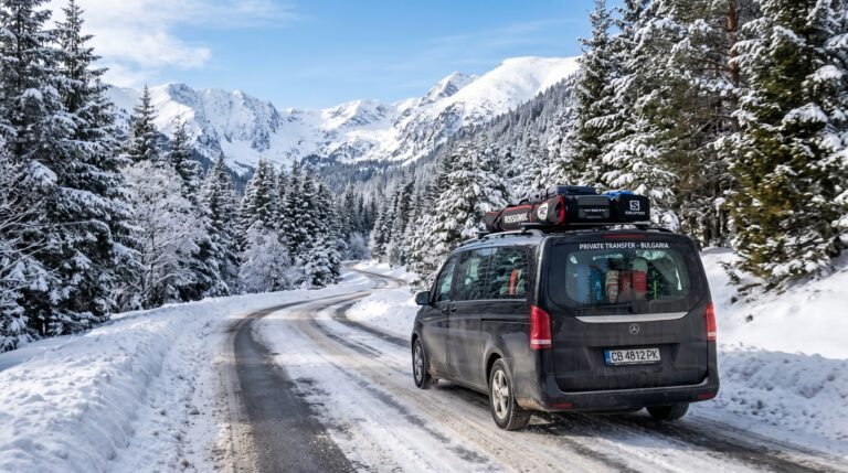 Best time to ski in Bulgaria with snowy slopes in Bansko during peak winter season