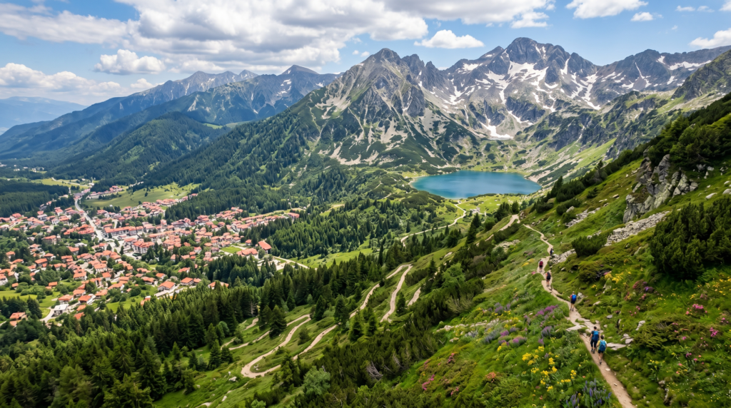 Summer hiking in Pirin National Park near Bansko, Bulgaria
