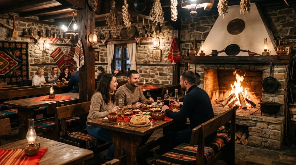 Traditional mehana tavern in Bansko old town